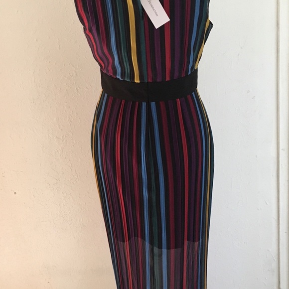 BCBG SRIPED MAXI DRESS - Picture 5 of 7